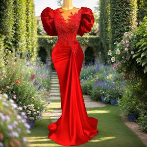 Стильное элегантное бальное платье русалки вечернее платье Черное кружево в пол с цветами - Product Image 2