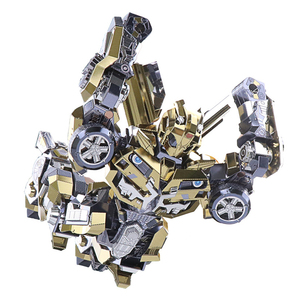Rompecabezas de Metal de transformación en 3D para niños, modelo <span class=keywords><strong>Bumblebe</strong></span>, juguete educativo, hecho a mano, Manual, regalo, Juguetes - Product Image 6