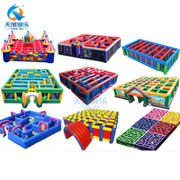 Labyrinthe gonflable sur mesure en PVC de haute qualité pour adultes et enfants