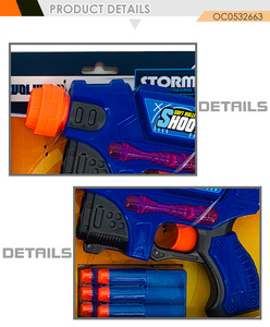 Pistolet à balles pour enfants, jouet en mousse eva, airsoft, 8 pièces, tir à air, nouvelle collection, - Product Image 3