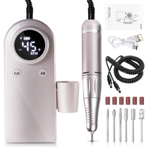 Tamax NAD091 - Taladro de Uñas Recargable de Plástico de 45000 RPM, Pantalla LCD Profesional, Juego de Arte de Uñas Inalámbrico Portátil - Product Image 4
