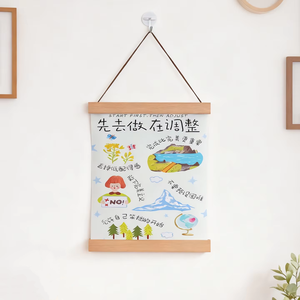 Clip magnétique en <span class=keywords><strong>bois</strong></span> pour <span class=keywords><strong>affiche</strong></span>, forme rectangulaire, pour décoration murale de calendrier, couleur personnalisée, support en toile pour affichage mural - Product Image 3