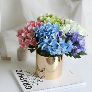 Bouquet d'hortensias artificiels style printemps, mini-bouquet, accessoire DIY pour la décoration de pots et de murs végétaux - Product Image 1