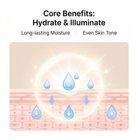 Crème Hydratante Botanique à la Rose pour le Visage, Correcteur de Taches Brunes, Marque Privée OEM/ODM, pour Éclaircir et Équilibrer le Teint