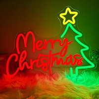 Lumières LED en acrylique personnalisées pour Noël, alimentées par courant alternatif/continu, décoration pour la maison, le bar, le bureau, les événements en plein air, les fêtes