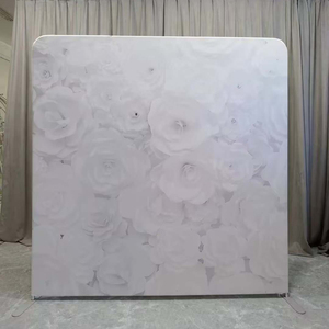 Customized 8*8ft Aluminum Alloy <b>Backdrop</b> <b>Stand</b> with Customized Color & Logo for Wedding Party Events-Techpro Brand (US Origin) - Product Image 2