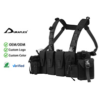 Gilet tactique en nylon 500D multi-poches pour la chasse en extérieur, l'entraînement, la sécurité et le transport d'équipement de charge