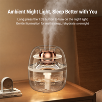 Nouvel humidificateur créatif au design Saturne, 3L, double pulvérisation, USB, grande capacité, silencieux, pour la maison, la chambre, le bureau, avec veilleuse