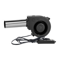 Ventilateur souffleur d'air portable compact et léger 9733 pour barbecue au charbon de bois et camping, alimenté par batterie externe USB 5V DC à vitesse variable