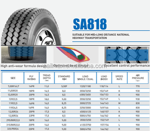 Sailmax linemax Lốp xe tải 7. 00r16lt sa818 tất cả các vị trí mới Radial 10. 00r20 11. 00r20 12. 00r20 12. 00r24 325/95r24 Ống lốp - Product Image 6