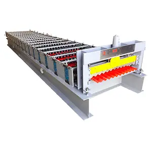 Tôle ondulée en fer galvanisé Tôle de toiture faisant la machine