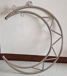<span class=keywords><strong>Aro</strong></span> lunar para yoga aéreo, barra de suspensión de doble oreja para pole dance, acrobacias, gimnasia y espectáculos. - Product Image 6