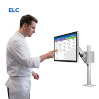 Sistema de Pantalla Táctil para Cocina KDS de 24 Pulgadas, Hardware KDS POE RJ45 16:9 con Pantalla Táctil, Dispositivo de Sistema POS al por Mayor