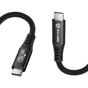 Cable USB 5.0 de Alta Velocidad SYONG de 3.3 Pies, Transmisión de Datos de 16K60Hz y 80Gpbs, Carga Rápida de 240W, Tipo C a Tipo C, para MacBook Pro, iPad, Dell - Product Image 2