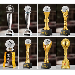 Piala Penghargaan Bola Voli Personalisasi Berlapis Emas Perak dengan Papan Nama Kustom, Medali Turnamen untuk Pemain dan Pelatih - Product Image 5