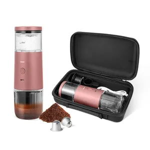 Wholesale round Portable Coffee Maker Leakproof Cold Brew Iced Tea Set with Glass Container