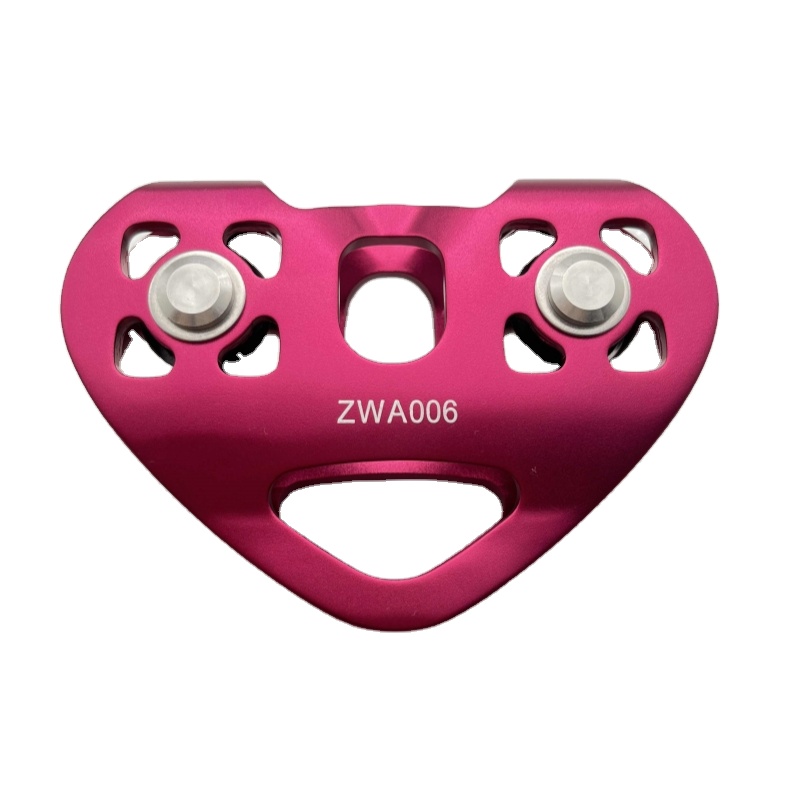 30KN Climbing Dual Pulley Aluminum Zip Line Pulley Large Load Bearing