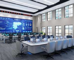 Console de salle de contrôle de surveillance d'informations intégrée moderne, mobilier commercial, table de conférence multi-personnes, utilisation scolaire - Product Image 1