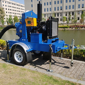 Pompe à eau à déchets auto-amorçante <span class=keywords><strong>Super</strong></span> T Series de 6 pouces avec remorque - Product Image 4