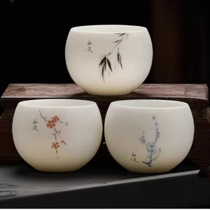 Penjualan terlaris cangkir teh keramik dengan gaya Cina, warna yang berbeda, dengan arti tradisional Cina yang indah - Product Image 1