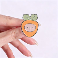 Broche en émail Kawaii à l'effigie de plantes et de fruits mignons, idéale pour collection ou cadeau