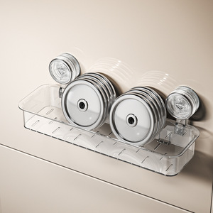 Yimijia Bathroom Suction Storage Rack Rectangular Wall Mounted Vanity Organizer For Makeup And toiletries - Product Image 4