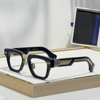 Monturas de Acetato para Corrección Visual Unisex de Primera Calidad, Monturas Ópticas Cuadradas Transparentes de Alta Calidad, Modernas