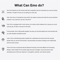Робот-компаньон EMO для рабочего стола: умный, с управлением через приложение, из пластика, для дома и отелей, для детей и взрослых