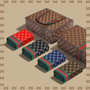 Boxer Aderenti da <span class=keywords><strong>Uomo</strong></span> in Seta Ghiaccio, Confezione Regalo da 4 Pezzi, Intimo con Stampa Premium - Product Image 4