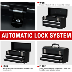 Thép cán nguội hình chữ nhật sơn mài hộp công cụ Tủ ngực nhiệm vụ nặng nề ngực chốt mở rộng đầy đủ ngăn kéo cho cửa hàng sửa chữa - Product Image 4