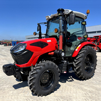 Traktor Pertanian Kecil 804 High Speed Hot Sales 22HP Diesel 4WD Kompak dengan Kanopi untuk Kebun Buah, Kebun Anggur, dan Pertanian Rumah Kaca