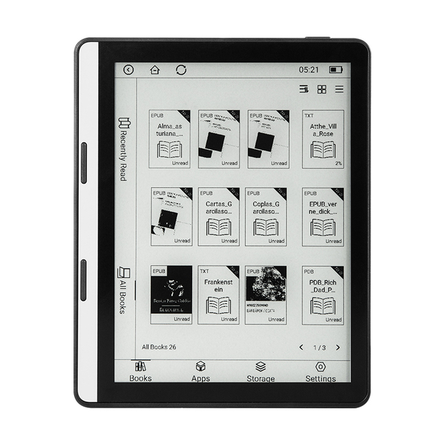 BK577A XPod 5.76-Inch E-INK Backlight Android 8.1 Touch Screen WiFi Chinese/English PDF/Doc/TXT Digital Learning 1GB+16GB Ebook
