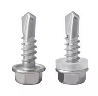 Vis à tête hexagonale autotaraudeuses en acier inoxydable WANGSHENG, finition brute, fabricant chinois, pouce # 12 7 mm