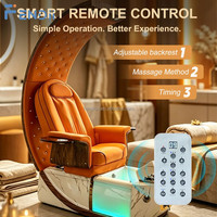 Matériel professionnel pour les ongles, mobilier, fauteuil de pédicure avec dossier inclinable réglable, spa pour les pieds, massage, pour se détendre