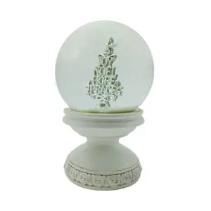 Tabletop Statue Decor Resin Style Snowball Crafts Feature Material Decoration Sculpture Snow Globe