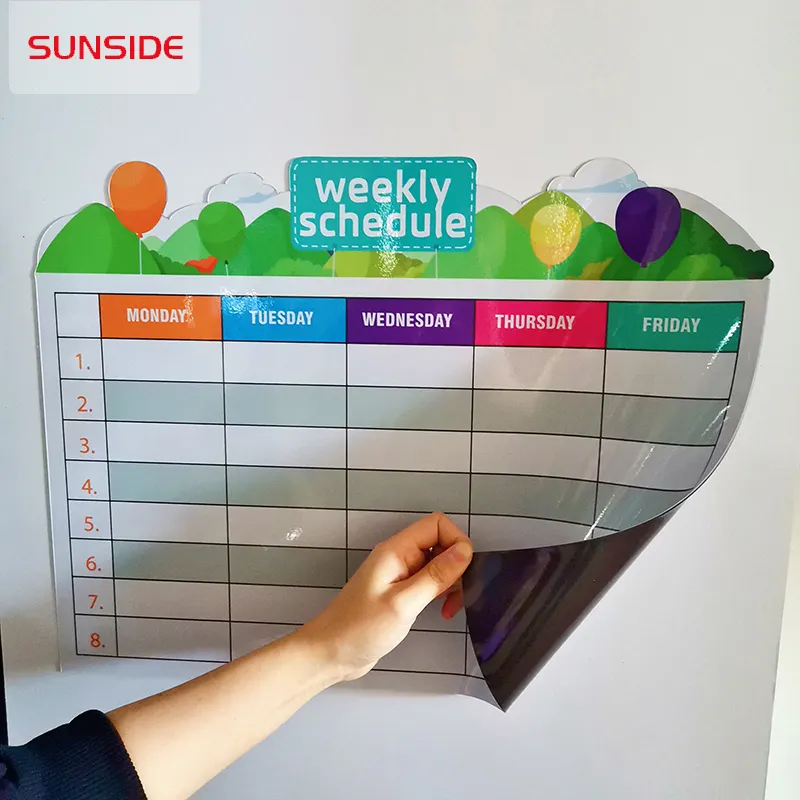 Wekelijkse Planner Magnetische Huisdier Whiteboard Sticker Magneet Kalender