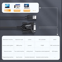 Cable Serial RS232 OEM, Adaptador de Cable DB9 con Blindaje Trenzado y Cubierta de PVC, Prolific PL2303 para Windows USB COM