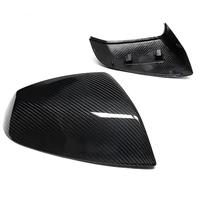 Coque de rétroviseur latéral en fibre de carbone pour Audi Q8 SQ8 RSQ8 2018-2022, coque de rétroviseur extérieur en carbone sec, amélioration esthétique