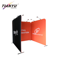 Stand d'exposition modulaire en aluminium 3x3 (10x10 pieds) avec mur de toile tendue portable et support de bannière pour salon professionnel