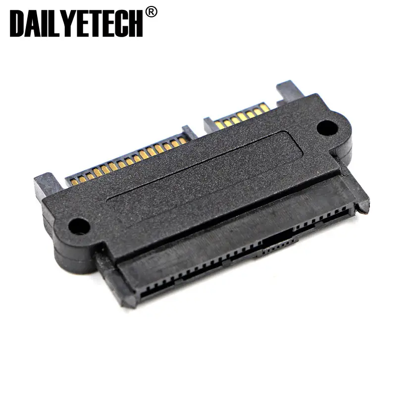 Dailyetech SFF-8482 computer cable connectors SAS to SATA 22 pin Hard Disk Drive Raid Adapter with 15 Pin Power Port
