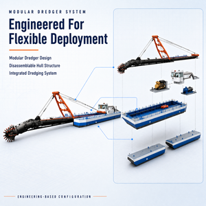 Draga <span class=keywords><strong>de</strong></span> succión industrial con certificación BV, CE, CCS y RINA para mantenimiento portuario en clima extremadamente cálido y frío - Product Image 5