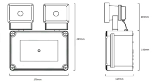 Luz de emergencia de doble punto de salida de alto lumen Aprobación CE Luz DE EMERGENCIA LED recargable Luz de salida de emergencia de doble punto - Product Image 4