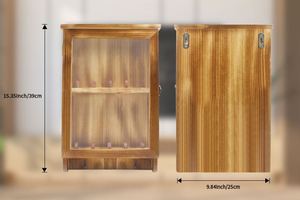 Vịt gọi dây buộc hiển thị giá lưu trữ trường hợp cuộc gọi 2 vịt săn Tường Gắn gỗ vịt còi Giữ Bóng hộp trang trí nhà - Product Image 4