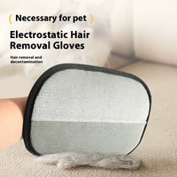 Gants électrostatiques double face grande taille pour l'élimination des poils d'animaux, nettoyage et toilettage des animaux, et dépoussiérage des vêtements - Nouveauté 2025 - Vente chaude