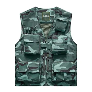 Media Team Mulheres Homens Sem Mangas Camuflagem Multi Color Leve Tactical Royal Blue Utility Vest