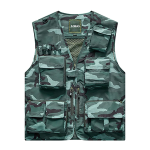 Équipe <span class=keywords><strong>m</strong></span>édia Femmes Hommes Sans manches Camouflage Multi Couleur Léger Tactique Bleu Royal Utilitaire Gilet - Product Image 1