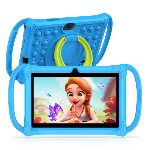 New Arriving Portable 7 Inch Kids Tablet Pritom K7 Pro Android WiFi Tablet PC for Children Toddler Learning Study Travel Gift