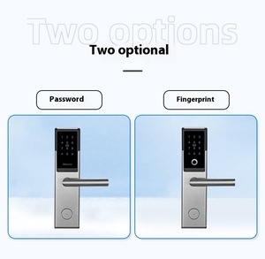 Thép không gỉ khóa cửa khách sạn hệ thống kỹ thuật số với phần mềm quản lý khách sạn và với chìa khóa cơ khí - Product Image 2