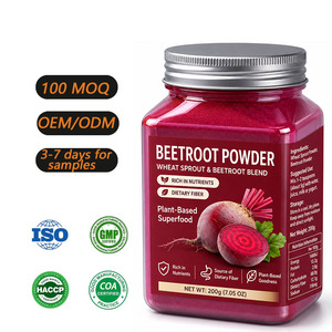 Poudre de Betterave Biologique en Gros Marque Privée OEM, Extrait de Jus de Betterave de Haute Qualité, Ingrédient Alimentaire en Vrac - Product Image 1