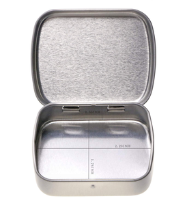 Wholesale New Design Flip Switch Close Style <b>Empty</b> square Metal Tinplate <b>Box</b> Surface Printing Color/logo Tin <b>Box</b> with Hinged Lid - Product Image 2